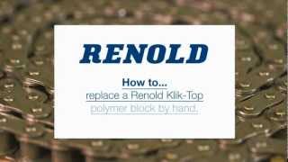 How to replace a block on Renold KlikTop chain [upl. by Giardap]