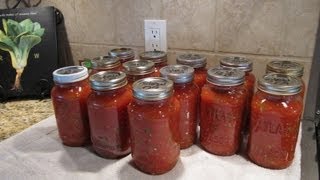 Spaghetti Sauce Canning the Easy Way [upl. by Lesirg]