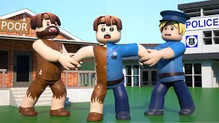 ROBLOX Brookhaven 🏡RP Poor Become Police  Roblox Jack [upl. by Yeloc]