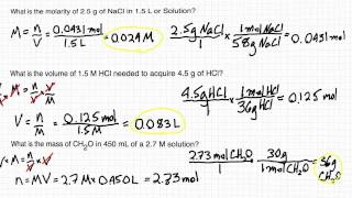 Using Molarity and Molality [upl. by Aznaed146]