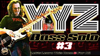 YYZRUSH Geddy Lee’s Bass Solo 3  Let’s Learn it‼️ [upl. by Anihs]