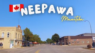 Tour around Town of NEEPAWA Manitoba driving around  Canada 4K [upl. by Yremrej]