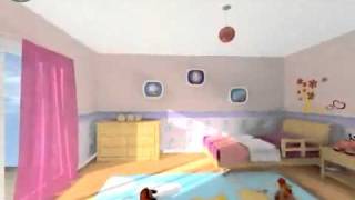 VISITE VIRTUELLE 3D CHAMBRE FILLE 3 [upl. by Sama]