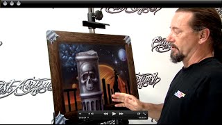 How To Airbrush on a Metal Panel amp Render 3D w Kiwi Terry [upl. by Eisse]