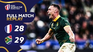 Springboks knock out hosts in epic  France v South Africa  Rugby World Cup 2023 Full Match Replay [upl. by Angell]