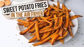 Air Fryer Sweet Potato Fries Quick amp Easy [upl. by Harri]