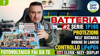 BATTERIA Serie Bilanciatore e Protezioni Fotovoltaico Elerix Relè Bistabile Bobine di Lancio [upl. by Aelahc]