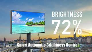 Outdoor HD 4K 8K Small Pixel Pitch Permanent Installation Digital LED Billboard DisplayP25 P3 [upl. by Nelehyram]