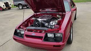 1986 Mustang with Whippled Mustang Coyote and 10r80 Transmission [upl. by Leynwad]