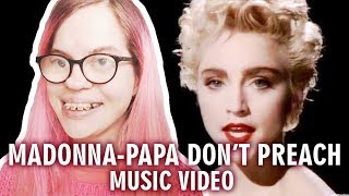 MADONNA  PAPA DONT PREACH MUSIC VIDEO REACTION  Sisley Reacts [upl. by Guilbert]