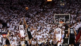 Mario Chalmers buzzerbeating bank shot in Game 7 [upl. by Atinuj]