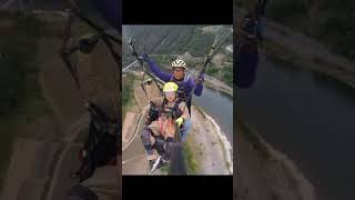 Im an 8 year old Korean kid Danyang paragliding [upl. by Ahseen]