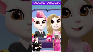 Wednesday Addams vs Barbie  Angela Gamer wednesday barbie mytalkingangela2 [upl. by Petula]