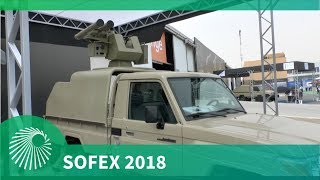 SOFEX 2018 Show debut vehicle mounted Twin JADARA Terminator [upl. by Nehtiek]