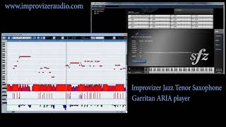 SoundFont Jazz Saxophone tenor and free ARIA Player Wav [upl. by Mima]