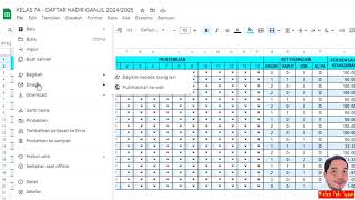 cara download file bentuk Google sheet ke bentuk Microsoft Excel [upl. by Eltsirk]