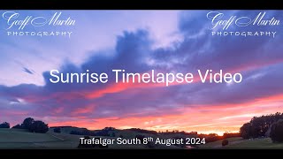 Sunrise Timelapse Trafalgar South 08th August 2024 [upl. by Nedarb]