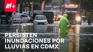 Tormenta deja inundaciones en CDMX y Edomex mantienen alertas amarilla y naranja  En Punto [upl. by Eboj435]