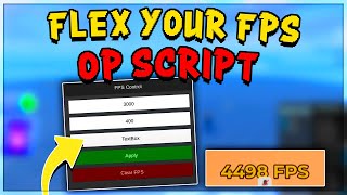 Flex Your FPS Script GUI Hack FREE AND KEYLESS MOBILE amp PC [upl. by Najram]