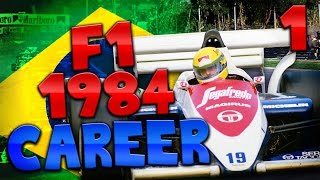 rFactor Ayrton Senna Career  1984 Season  1  Brazil [upl. by Drugge518]