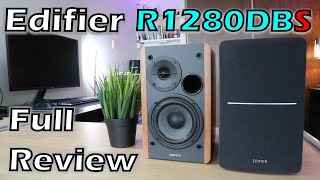 Edifier R1280DBs speakers full review amp sound test with Soundfield Spacializer on amp off [upl. by Nedearb]