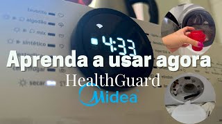 LAVA E SECA MIDEA HEALTHGUARD 2024  TUDO SOBRE OS CICLOS E PROGRAMAS  como SECAR em menos tempo 🫧 [upl. by Matthia]