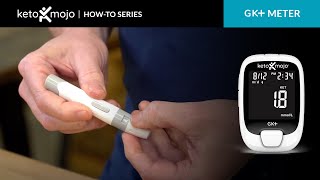 How To use the Lancet Device in your Keto Mojo GK Meter Kit [upl. by Whetstone692]