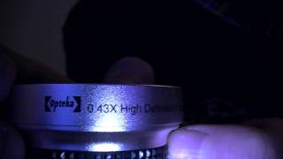 Opteka 043x HD² Full Fisheye Lens for 30mm Digital Camcorder Unboxing [upl. by Hercules749]