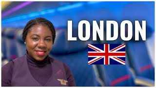 INTERNATIONAL FLIGHT ATTENDANT LIFE  28 HOURS IN LONDON ENGLAND [upl. by Nitsid367]