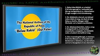 Palau National Anthem quotBelau Rekidquot INSTRUMENTAL with lyrics [upl. by Aarika435]