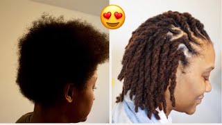 STARTING INSTANT LOCS WITH PERMANENT EXTENSIONS [upl. by Euqinaj717]