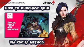 MIR4 HOW TO PURCHASE GOLD IN MARKET SHOP VIA XSOLLA METHOD  HOW TO BUY GOLD [upl. by Nerrag]