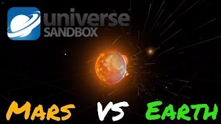 Mars Colliding with Earth  Universe Sandbox [upl. by Ylrbmik]