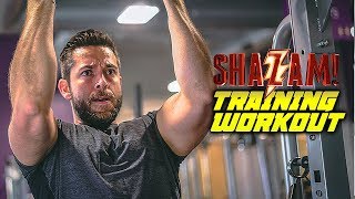 Zachary Levi TRAINING WORKOUT  Shazam [upl. by Rosenblum]