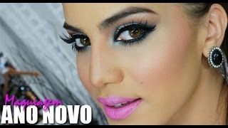 Make glam para festa de Ano Novo [upl. by Jacquet]