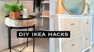 DIY IKEA Hacks  Affordable Decor Cane Tray  Fluted Cabinet  Faith Lyric [upl. by Toomin497]