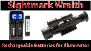 Sightmark Wraith Rechargeable Batteries for the Illuminator [upl. by Sivert843]