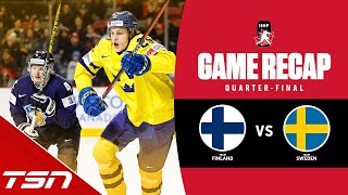 Finland vs Sweden  2023 World Juniors Highlights [upl. by Walsh]