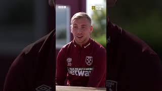 Jarrod Bowen on meeting Danny Dyer ⚒️😅  shorts westham premierleague [upl. by Yoshiko]