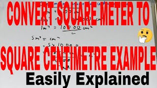 Square meter to square centimeterHow to convert m2 to cm2Meter square to cm square conversion [upl. by Longmire]