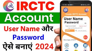 irctc account kaise banaye  how to create irctc account  irctc user id kaise banaye irctc account [upl. by Fabyola474]