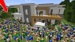 APOCALIPSE DE CREEPYPASTAS INVADIRAM A MINHA CASA NO MINECRAFT [upl. by Arrakat]