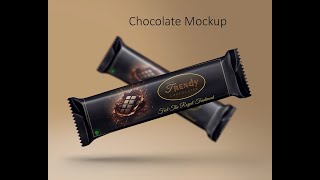 Adobe Photoshop  chocolate bar mock up design print design graphic design tutorial mock up [upl. by Harolda]