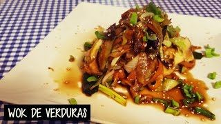 WOK O SALTEADO DE VERDURAS ESTILO ORIENTAL [upl. by Shayne]