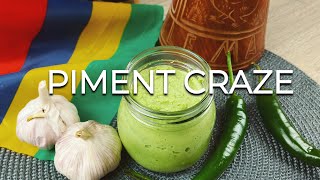 Piment Crazé Recipe  Green Chilli Paste the Mauritian Way [upl. by Eixel663]