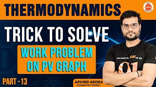 Trick to solve Work Problem on PV GraphThermoDynamics amp ChemistryPart 13By arvind aroraMadeeJee [upl. by Zitah777]