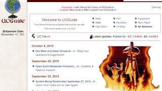 UOGuide Website Tour  Ultima Online [upl. by Adirem]