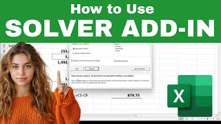 How to Add amp Use the SOLVER Addin for EXCEL free quotwhatif analysis tool [upl. by Atrice]