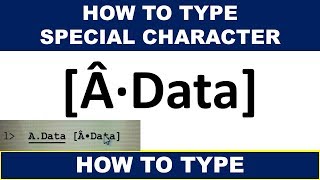 HOW TO TYPE SPECIAL CHARACTERS  HOW TO TYPE Â  HOW TO TYPE · DOT  SWAPNIL CURRENT AFFAIRS [upl. by Courtnay]