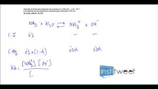 ejercicio resuelto neutralización ácido y base cálculo del pH y volumen utilizado [upl. by Noitsirhc]